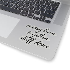Messy Bun Sticker