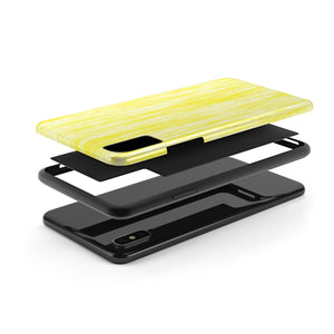 Distressed Mate Yellow Tough Phone Cases