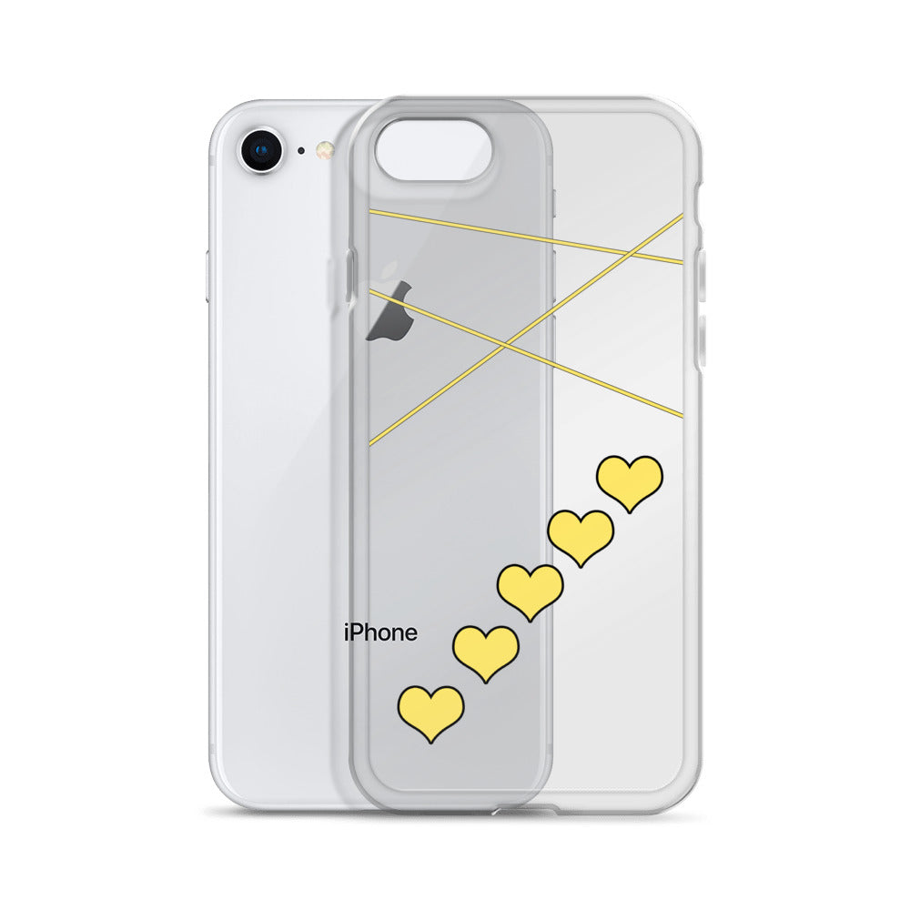 Yellow Heart iPhone Case
