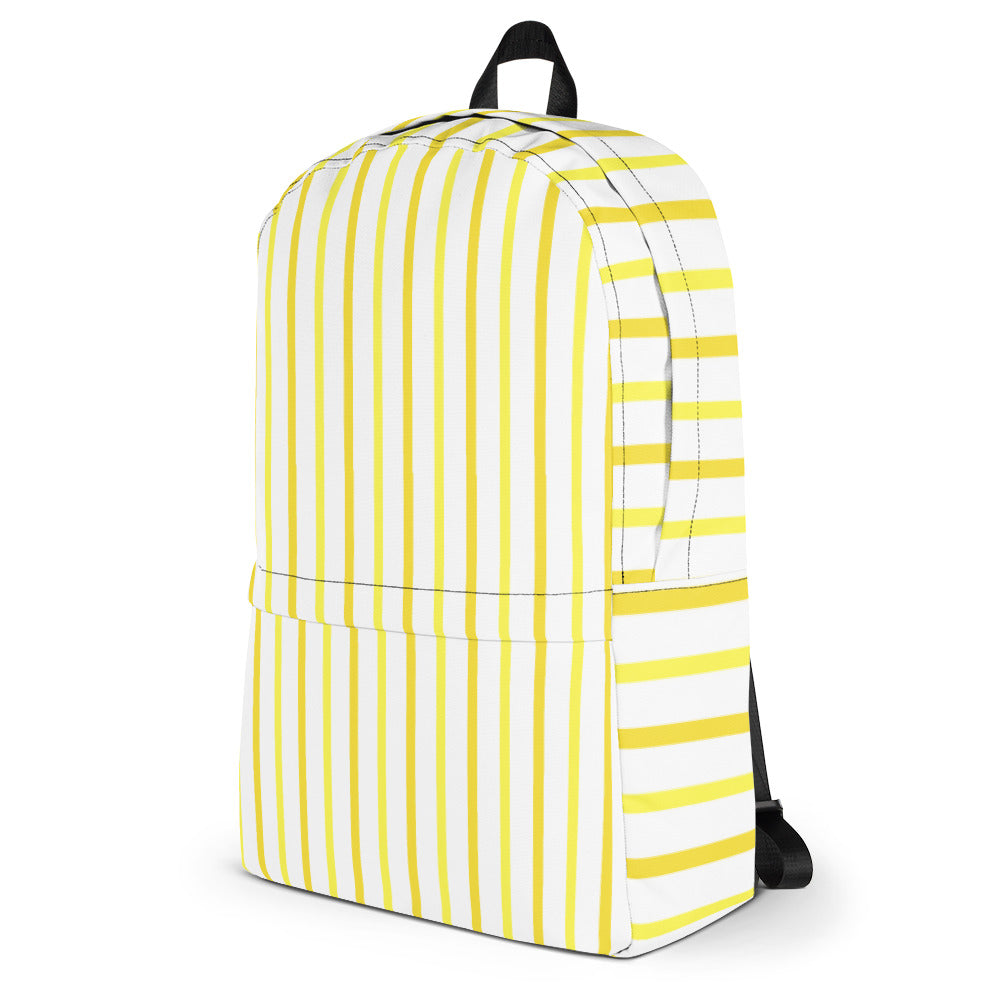 Yellow Striped Backpack