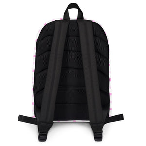 Pink Striped Backpack