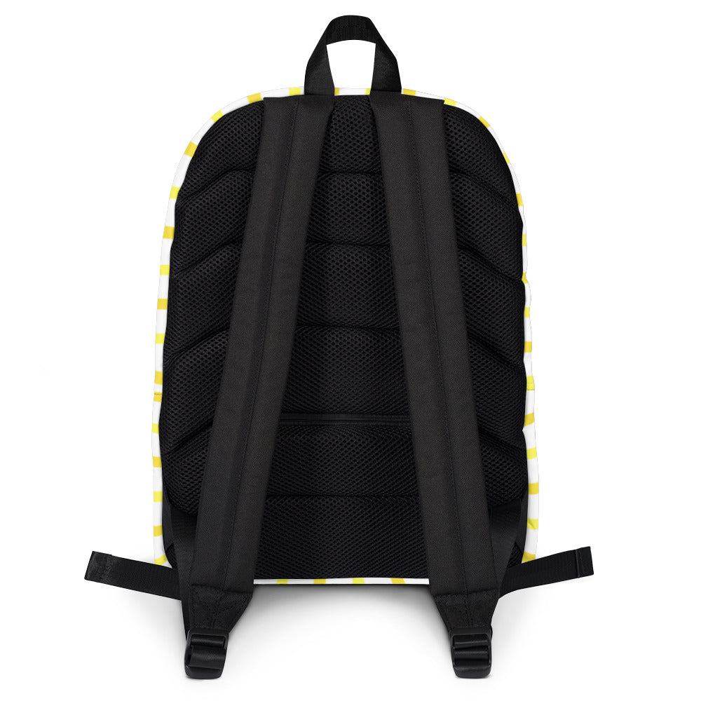 Yellow Striped Backpack