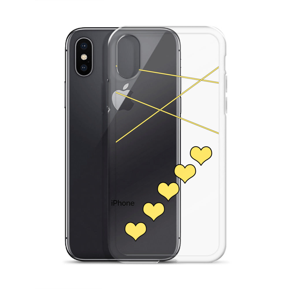 Yellow Heart iPhone Case