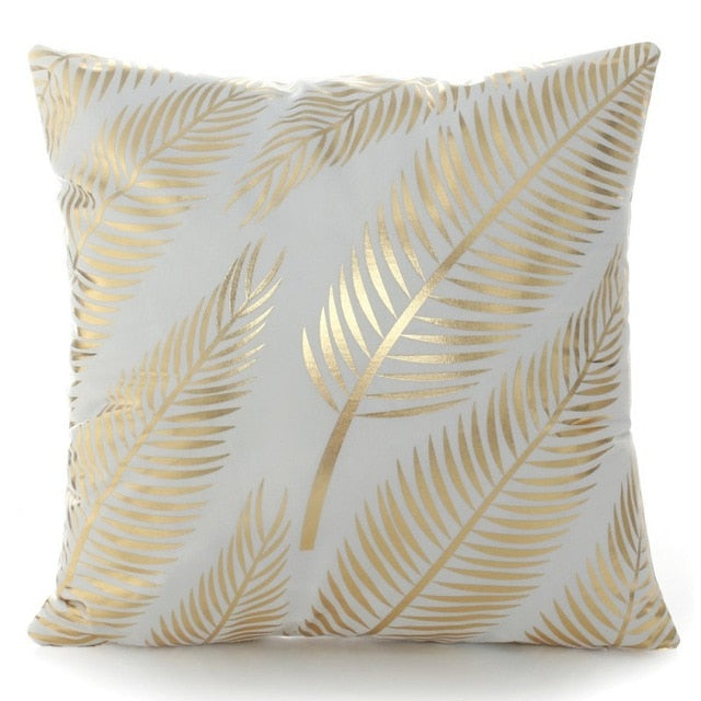 Gold Decorative Throw Pillow Assortment