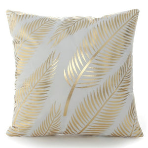 Gold Decorative Throw Pillow Assortment