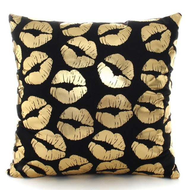 Gold Decorative Throw Pillow Assortment