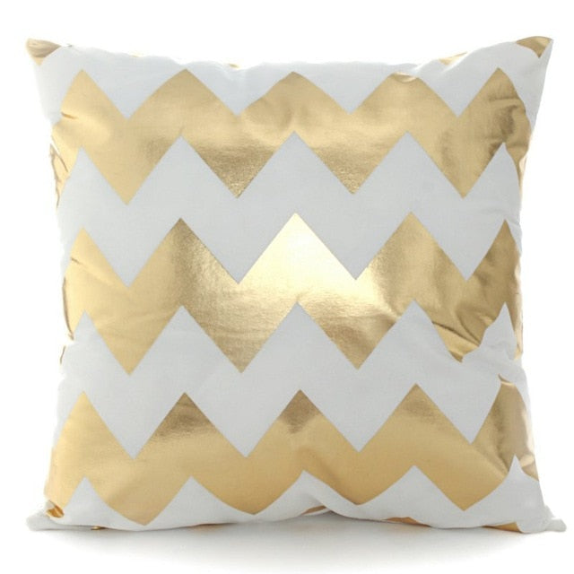 Gold Decorative Throw Pillow Assortment