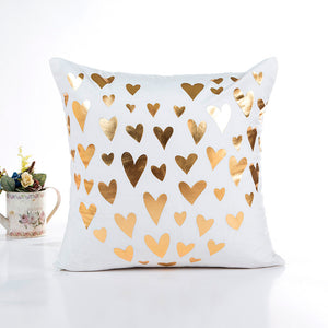Heart Foil Throw Pillow
