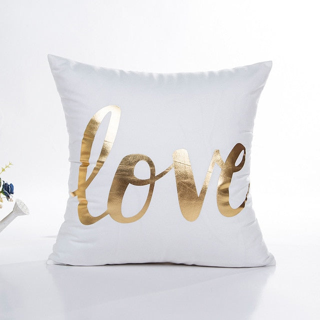 Heart Foil Throw Pillow