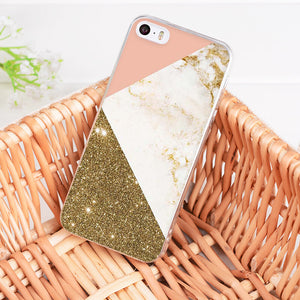 Pink & White Marble Phone Case